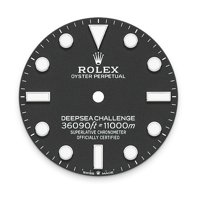 Intense black dial