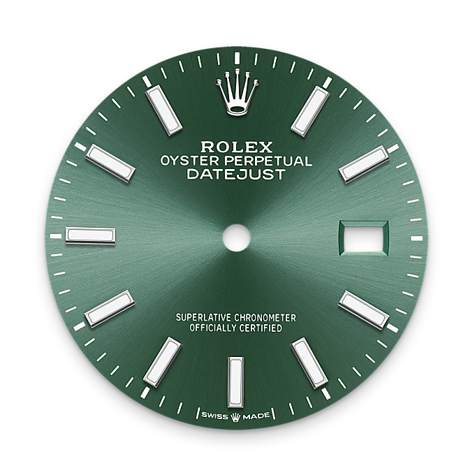 Mint green dial