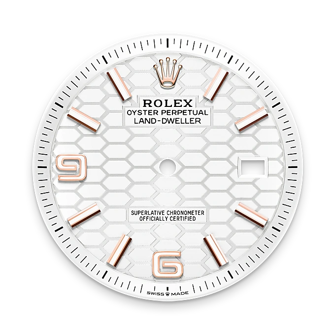 Intense white dial
