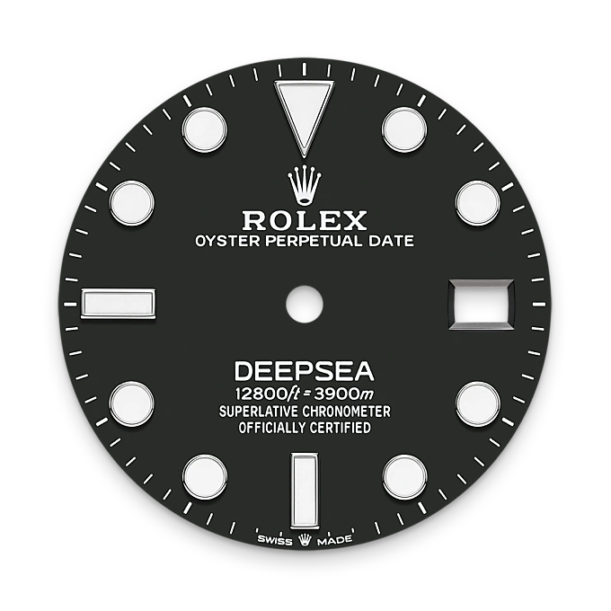 Intense black dial