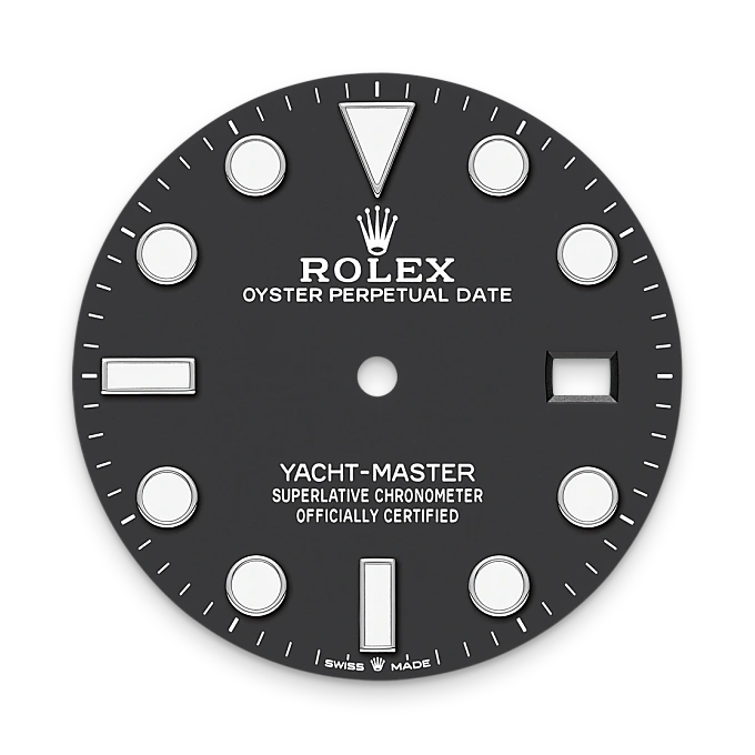 Intense black dial